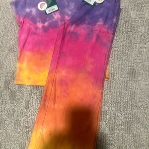 Fairwell Kids Vibrant Tie-Dye Top and Pants Set- NWT size 10